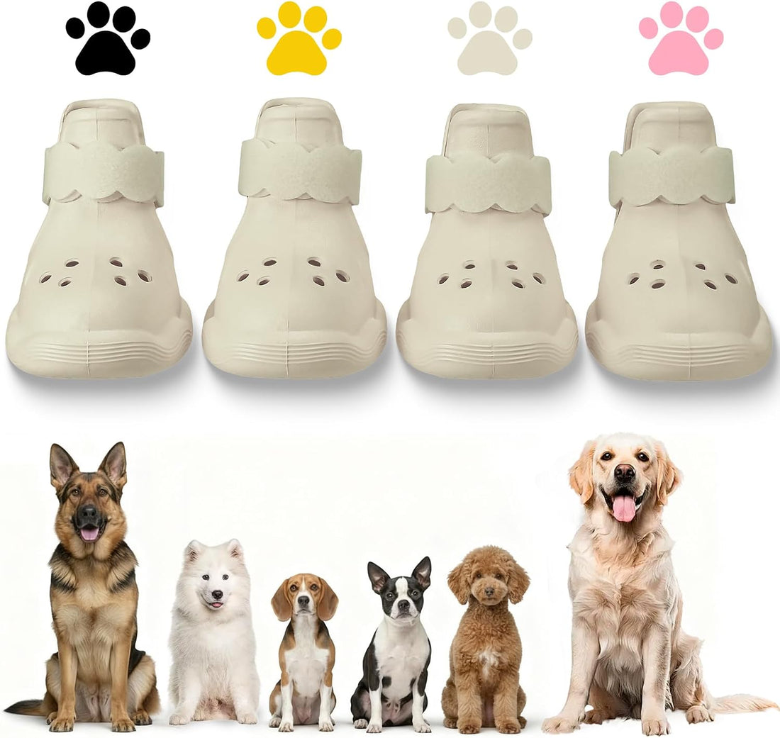 Dog Shoes for Hot Pavement and Snow - Waterproof, Non-Slip