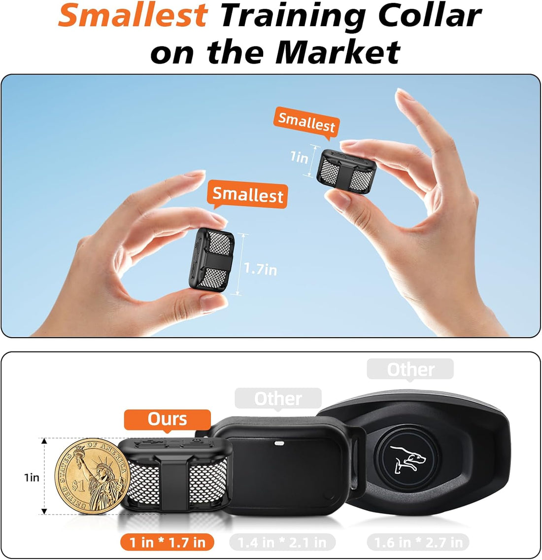 Tiniest Cat Shock Collar, Lightest Cat Training Collar with Remote