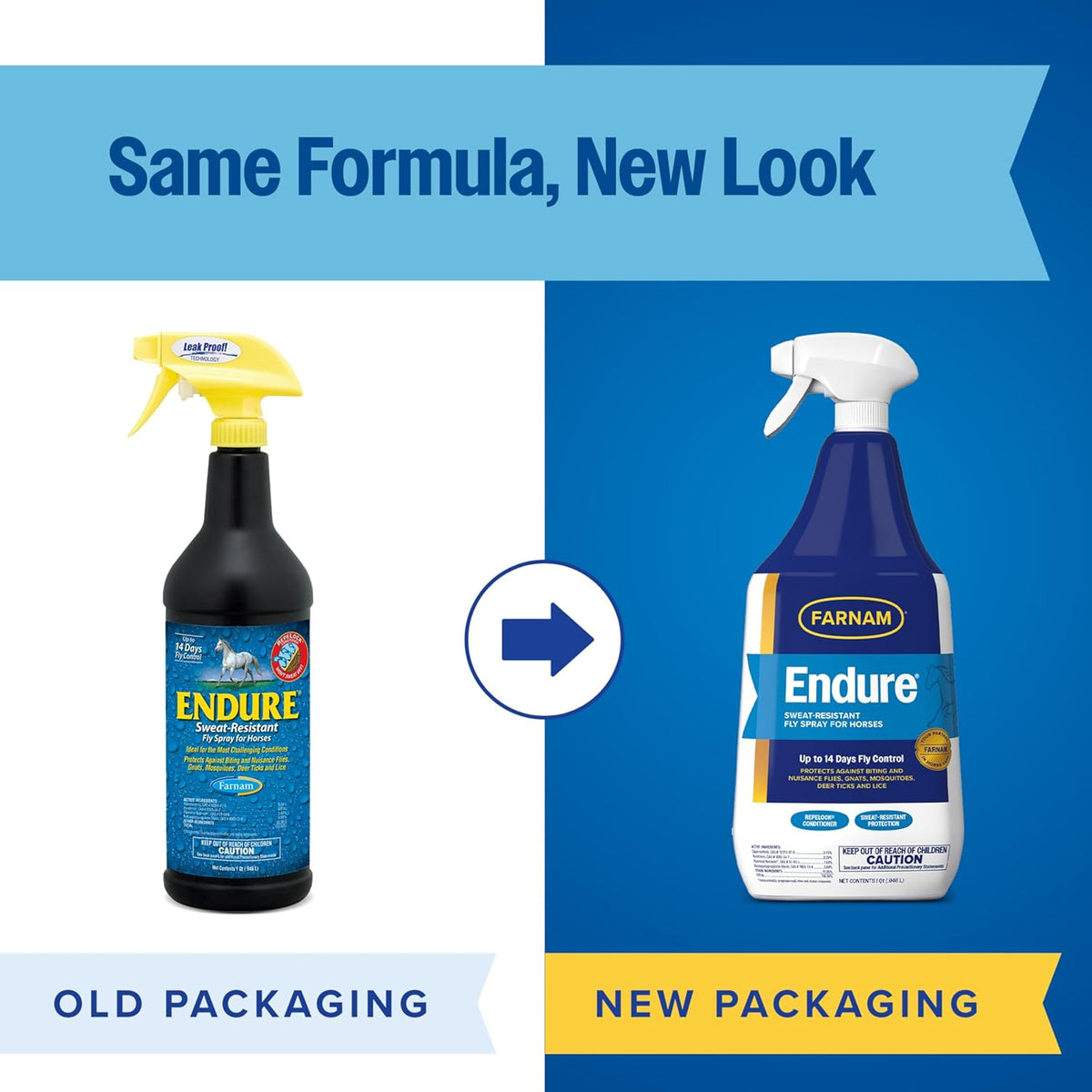 Farnam Endure Fly Spray for Horses, Long-Lasting Fly Repellent