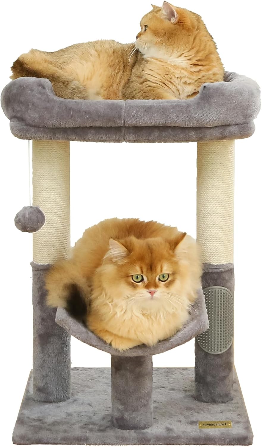 UWELLPETS 24" Tall Small Cat Tree Tower for Indoor Cats, Black