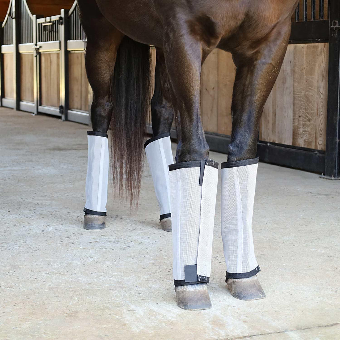 Jeffers Romper Stomper Fly Boots for Horses - Grey, Large