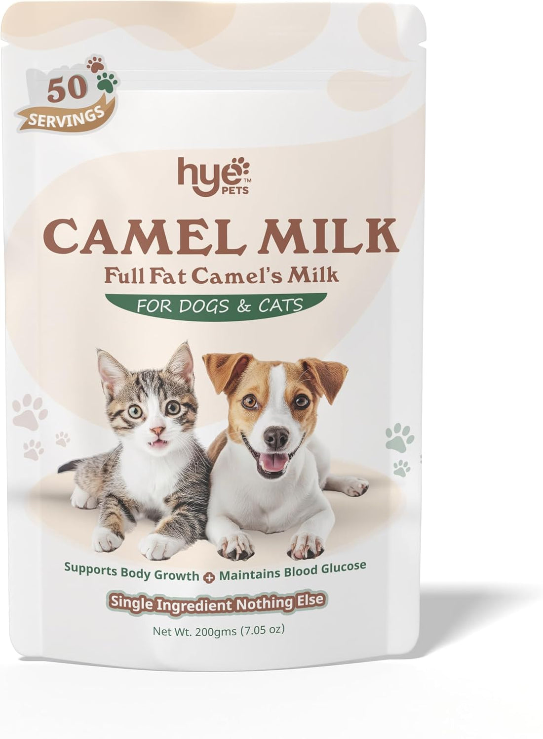 HYE Pets Full Fat Camel Milk Powder for Dogs & Cats