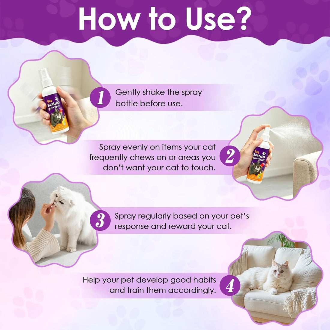 Citrus Cat Deterrent Spray for Furniture Protection