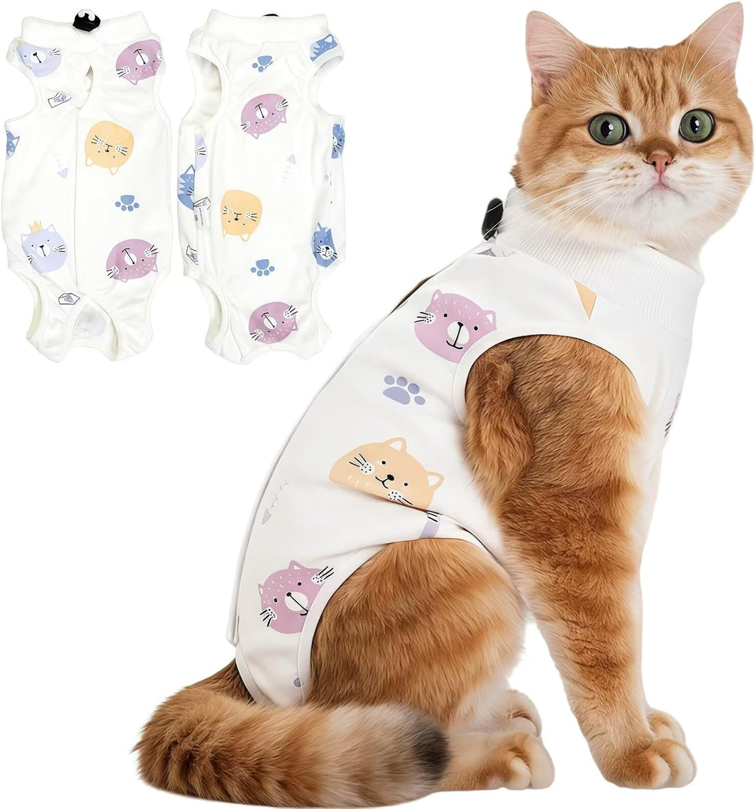 Cat Surgery Recovery Suits Kitten Onesie Body Suit for Cats After