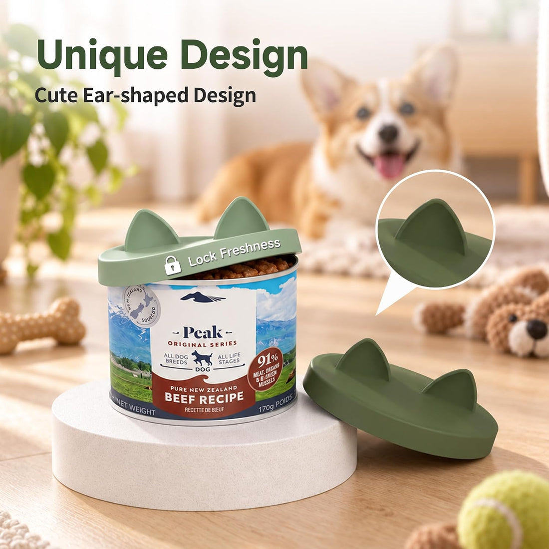 OHMO 2 Pack Pet Food Can Lids