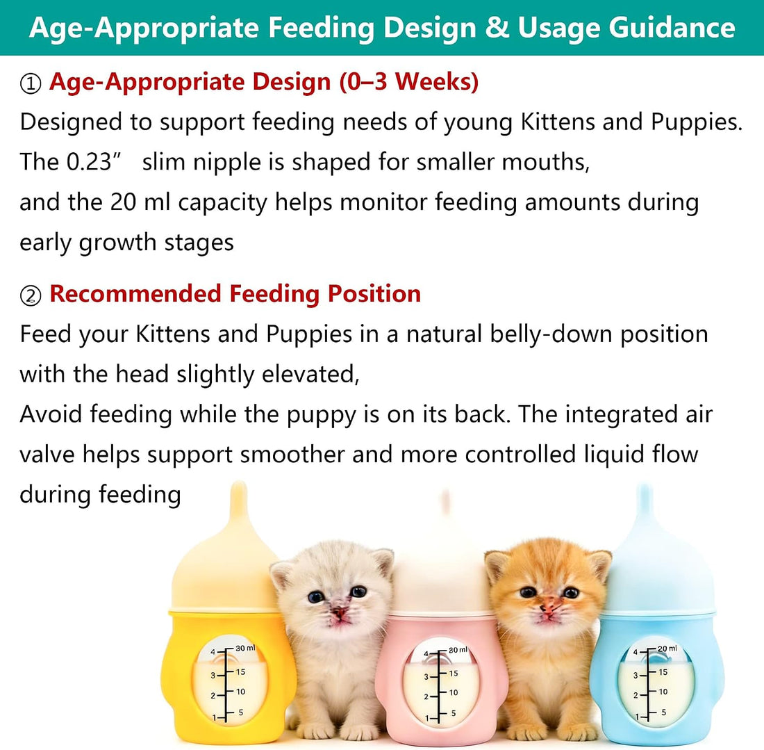 Puppy Bottles for Nursing，Kitten Bottles for Nursing，Pet Feeding