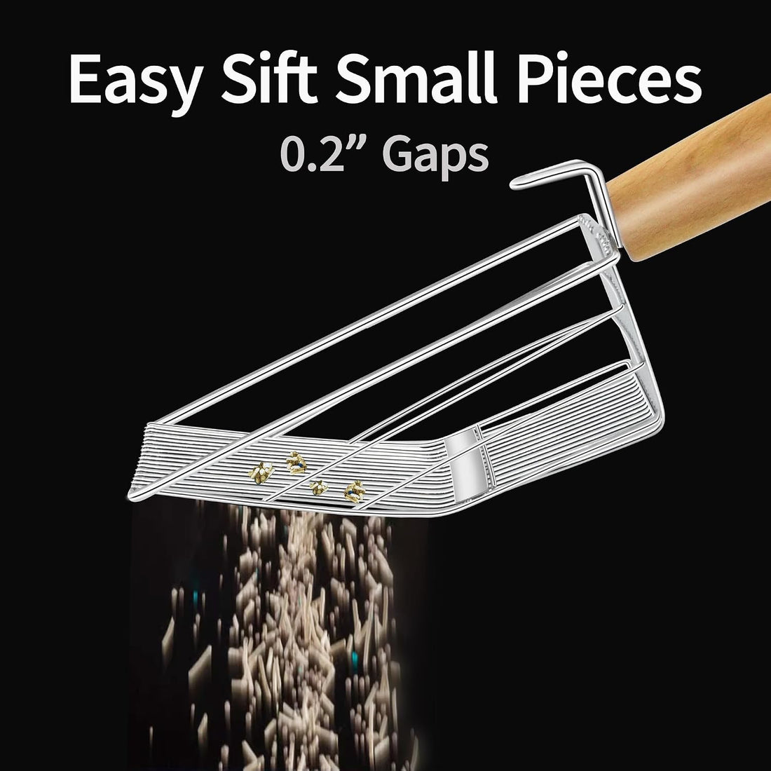UFECODO Fast Sifting Cat Litter Scoop with Holder Stand