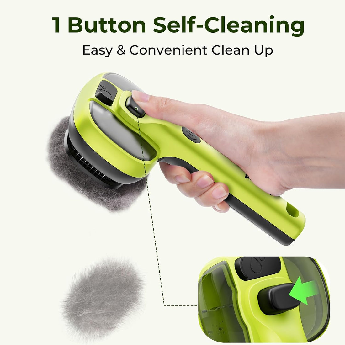 Pecute Cat Steam Brush, Self-Cleaning Steam Cat Brush with 2 Water
