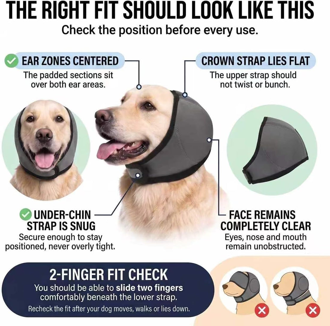 Dog Ear Covers for Noise: Fireworks Thunder Protection Dog Earmuffs