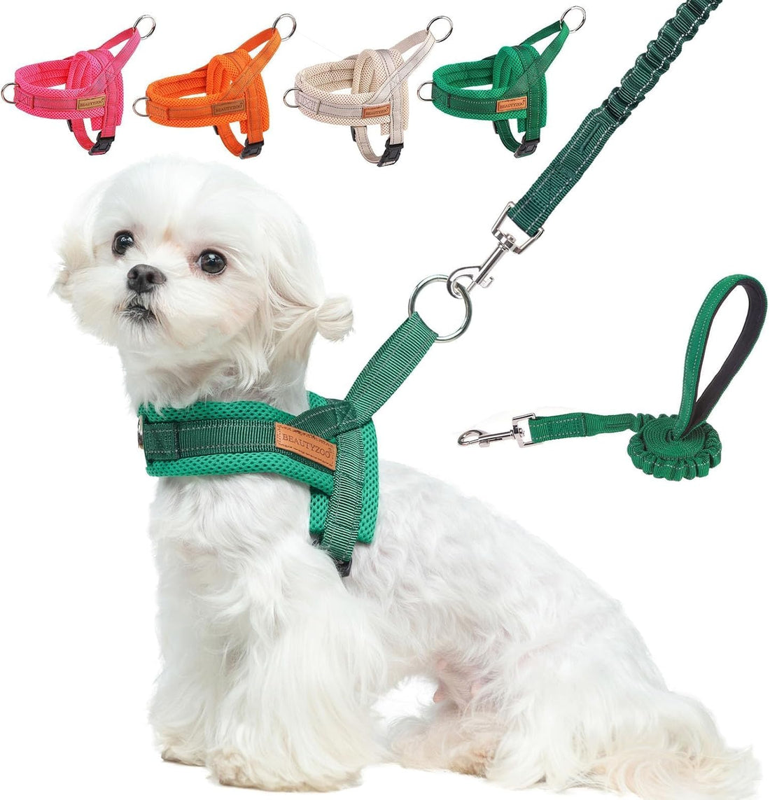 BEAUTYZOO Dog Harness Medium Sized and Leash Set