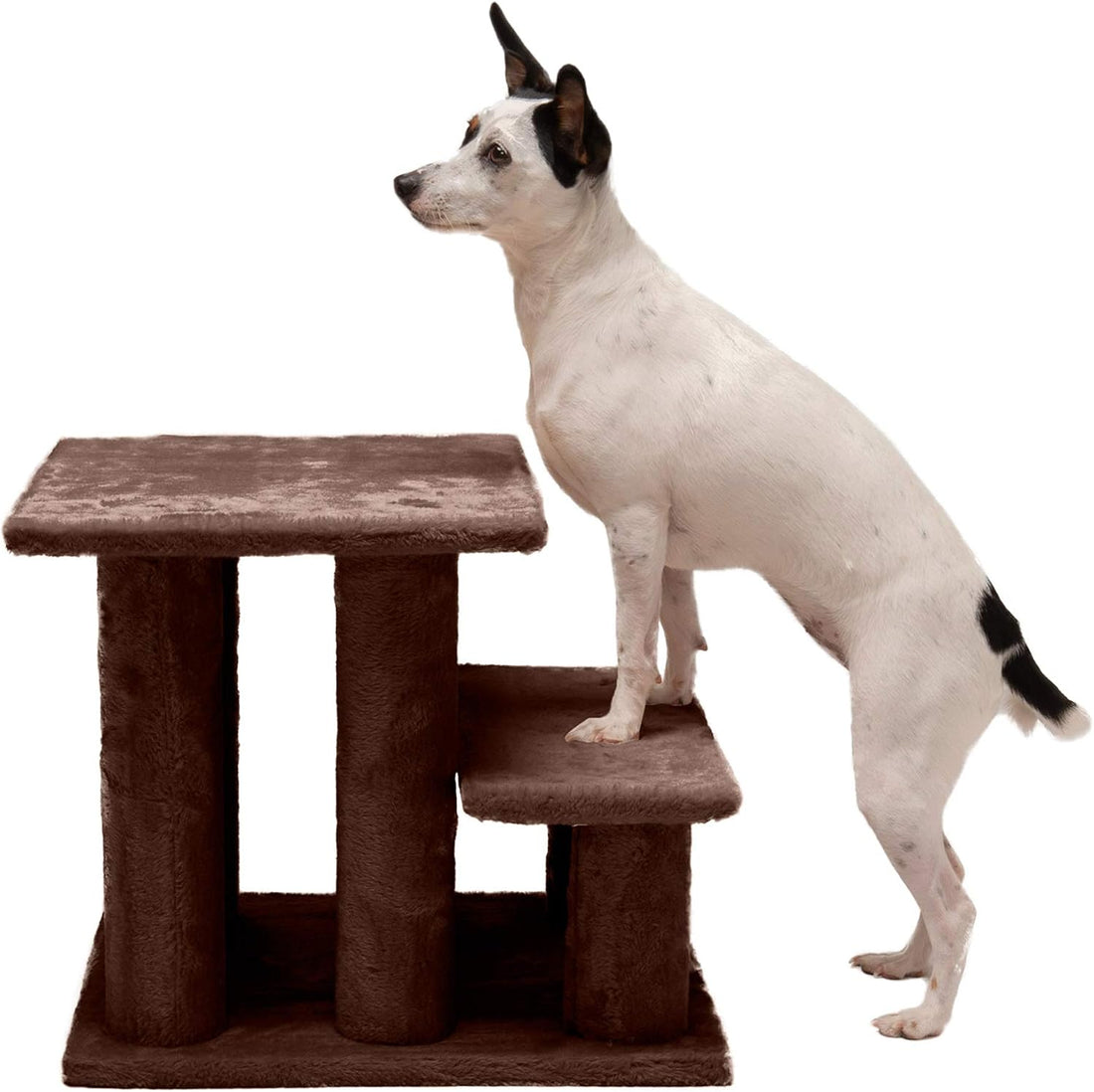 Furhaven Steady Paws Multi-Step Pet Stairs for High Beds & Sofas