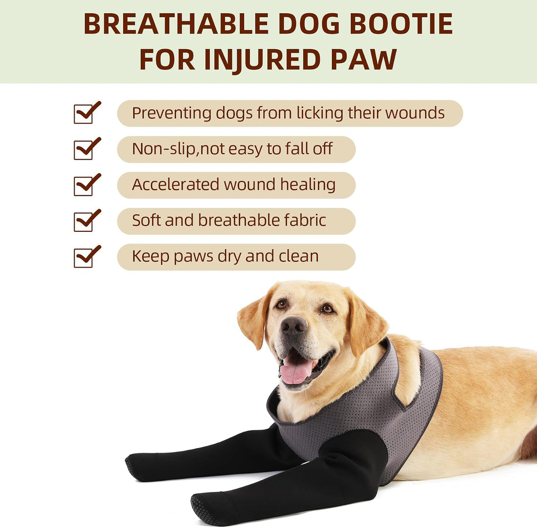 Dog Socks to Prevent Licking Paws ，Breathable Leg Sleeve to Stop