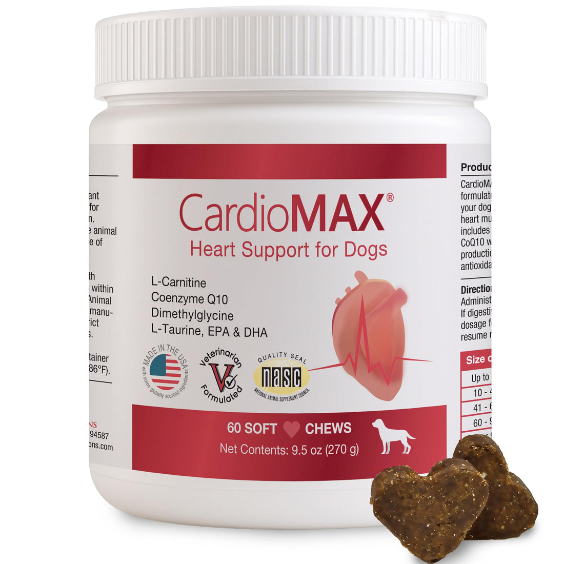 Heart Support Supplement for Dogs-Vet-Formulated