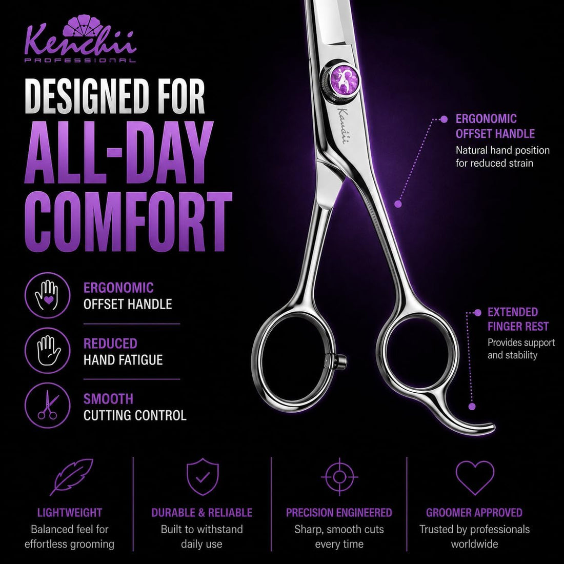 Kenchii Scorpion Dog Grooming Shears