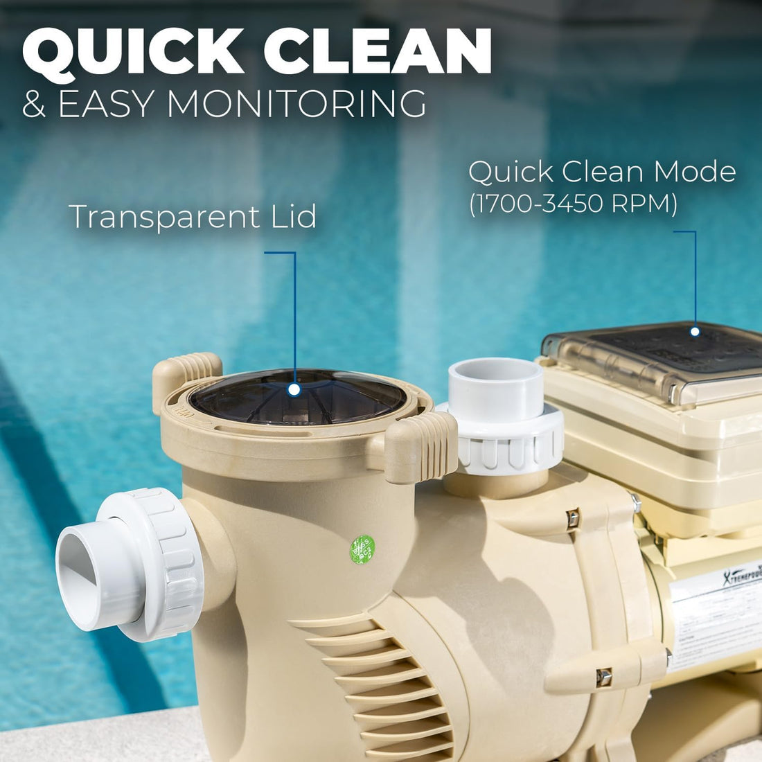 XtremepowerUS SuperFlow Variable Speed High-Flo Pool Pump In-Ground