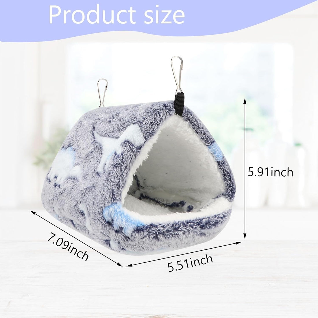 Hypeety Winter Warm Bird Nest Triangle Cotton Thick Bird Shed Hut