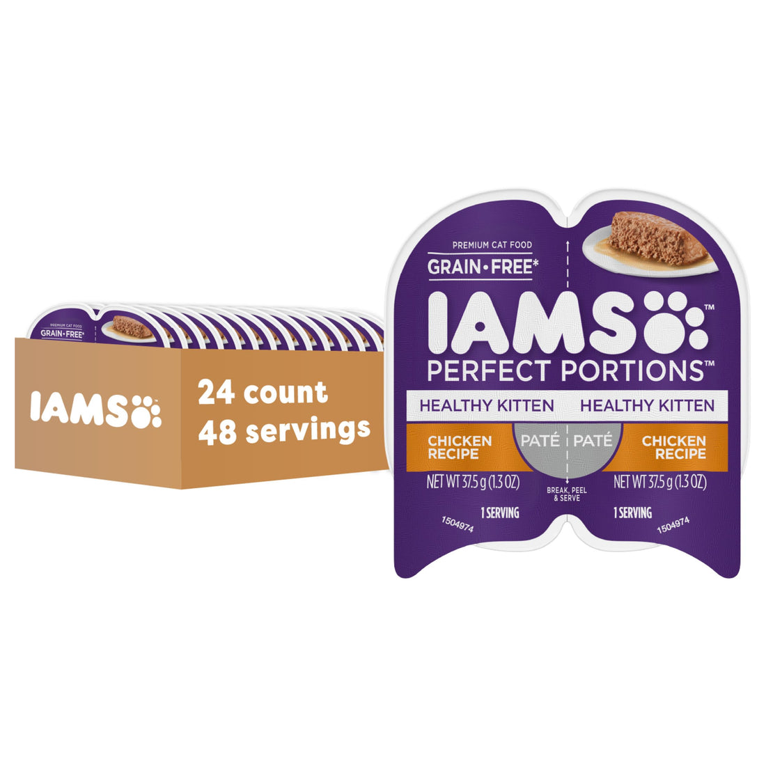 IAMS Perfect Portions Healthy Kitten Grain Free Wet Cat Food