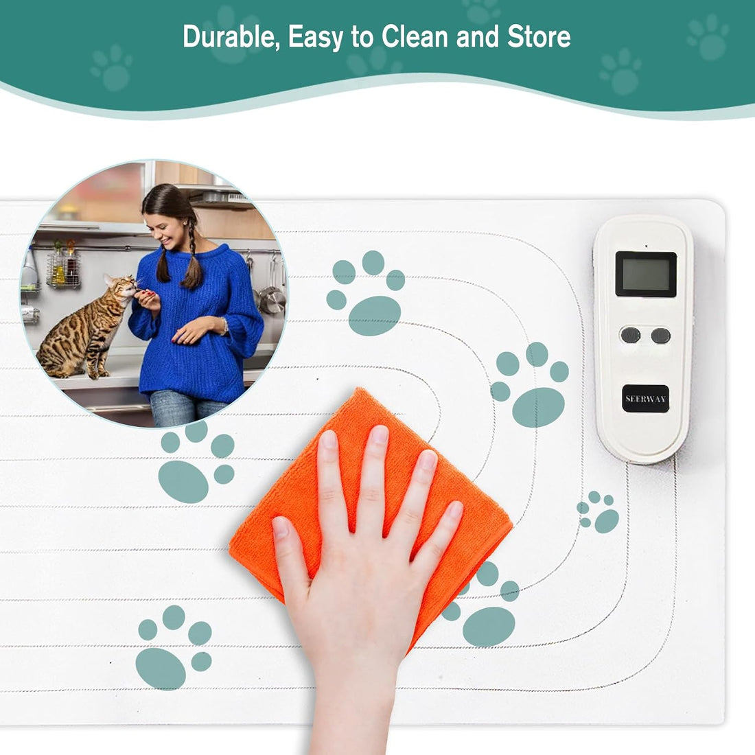 SEERWAY Rechargeable Scat Pet Shock Mat