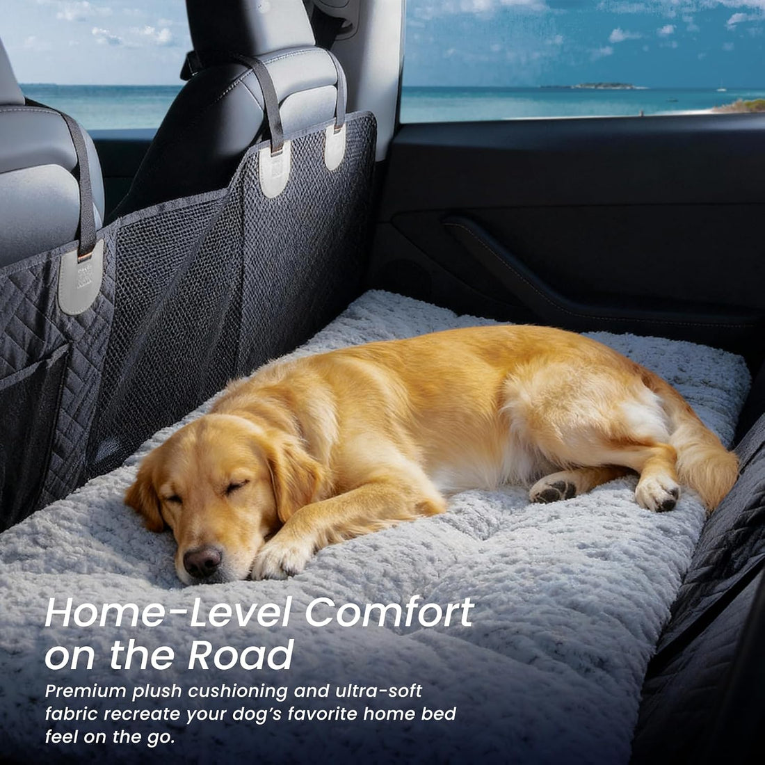 3.5" Thick Plush Dog Bed Mat for Car Back Seat