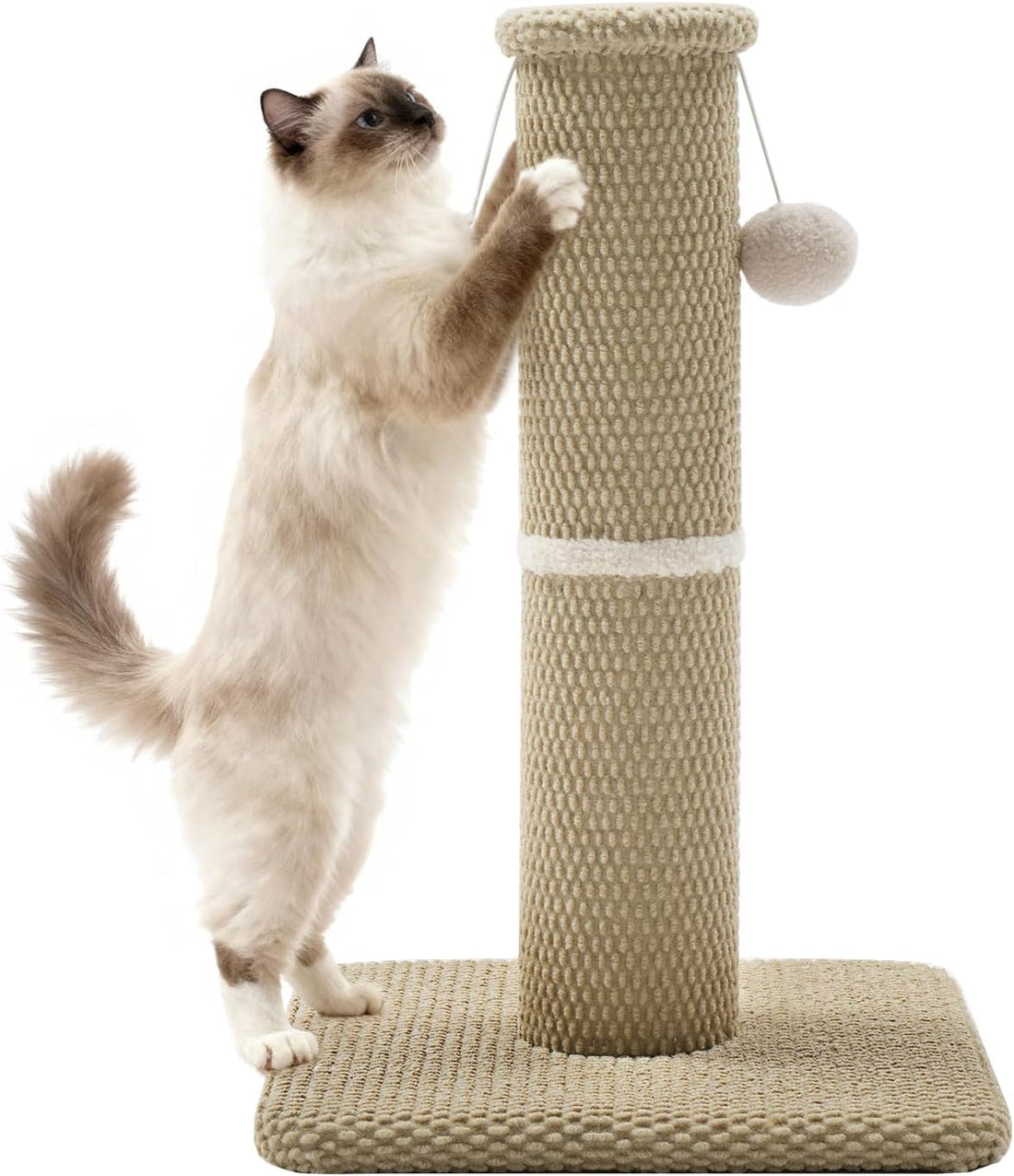 Made4Pets Tall Cat Scratching Post, Carpet Scratcher for Indoor Cats