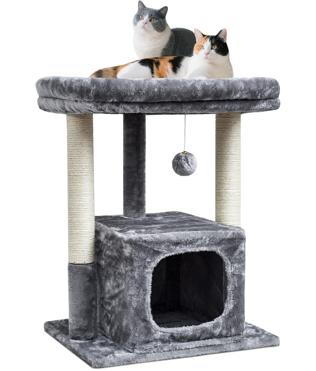 SYANDLVY 27IN Cat Tree for Indoor Cats Large Adult