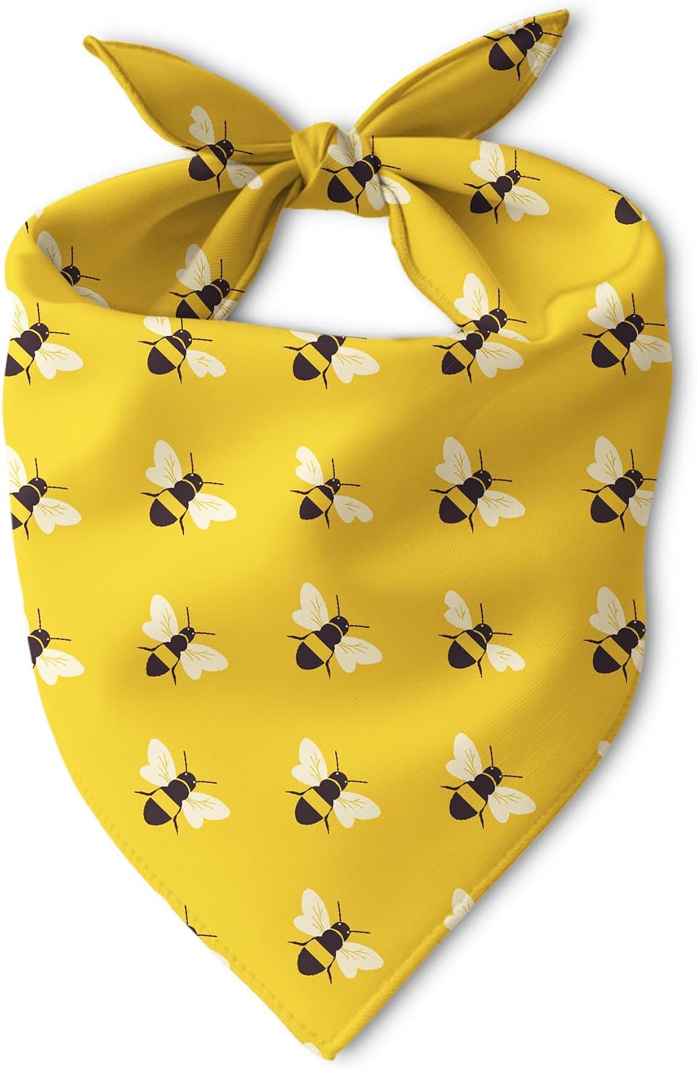 Yellow Bees Dog Bandanas, Honeybee Dog Scarf