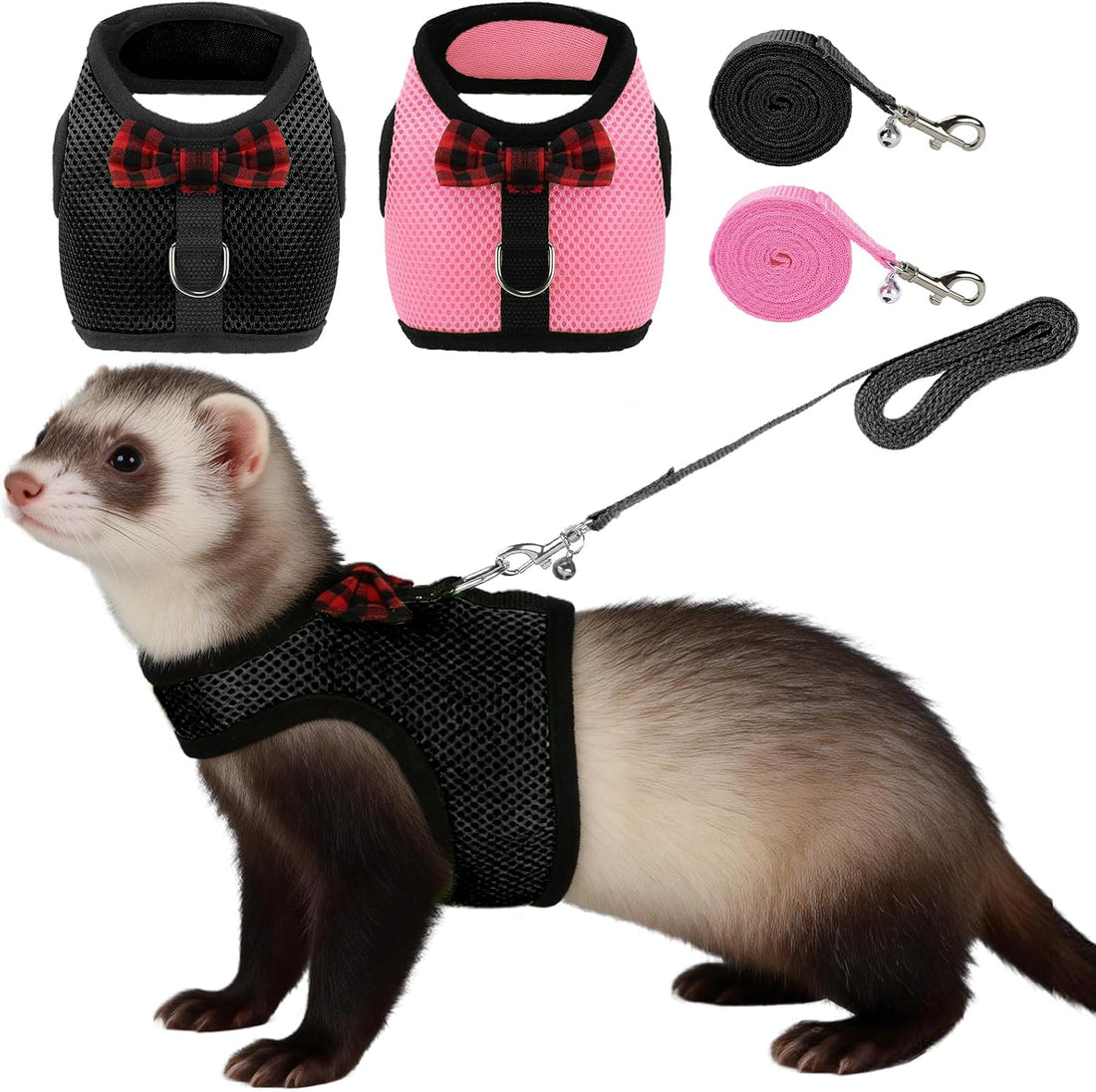2pcs Animal Harness and Leash