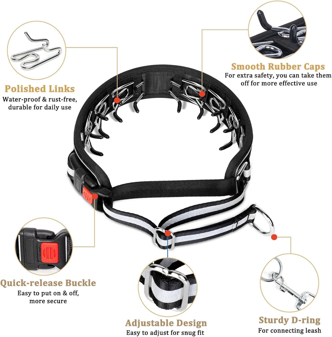 Mayerzon Martingale No Pull Dog Collar