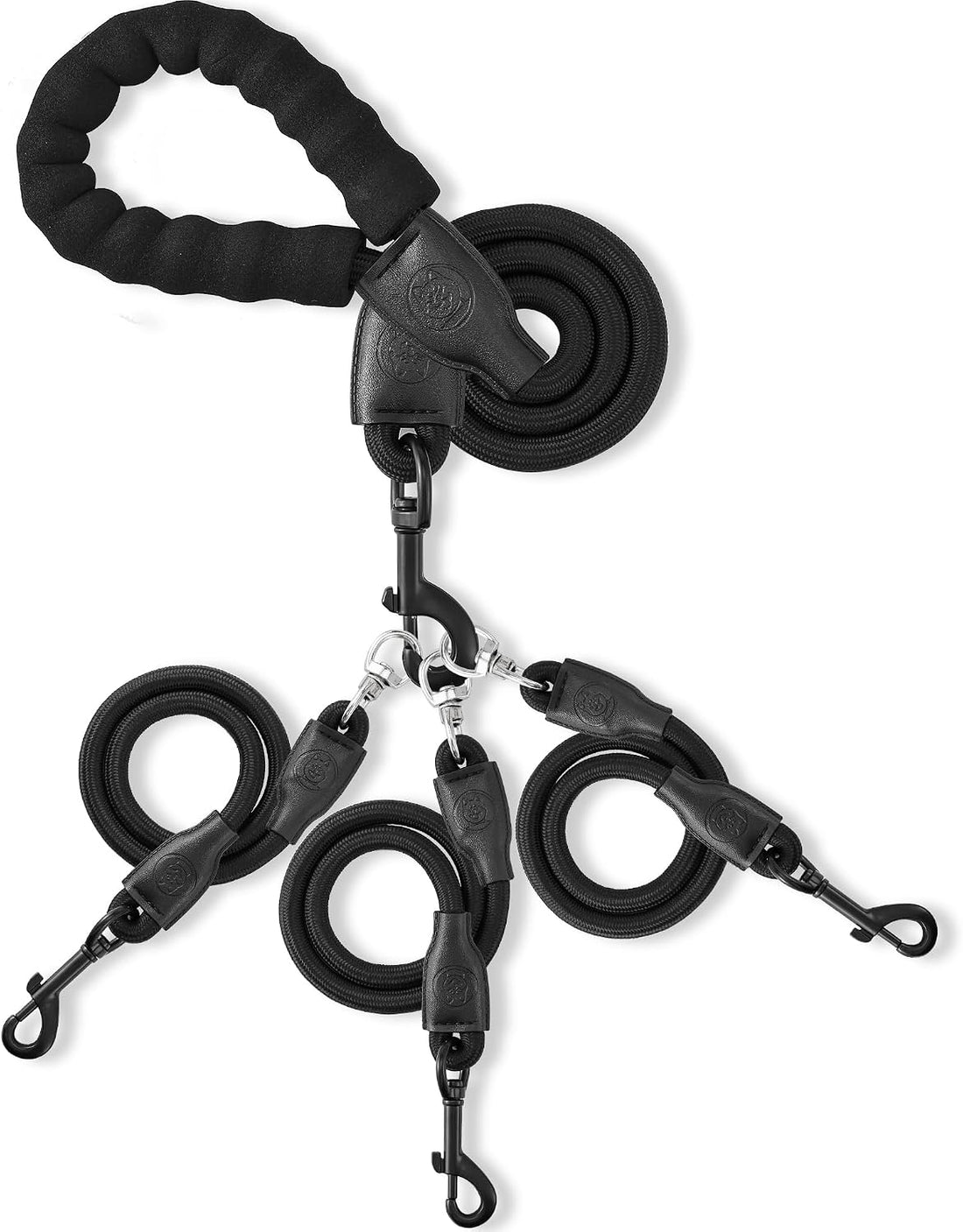Heavy Duty 3 in 1 Dog Leash, 360 Swivel No Tangle No Pull Climbing