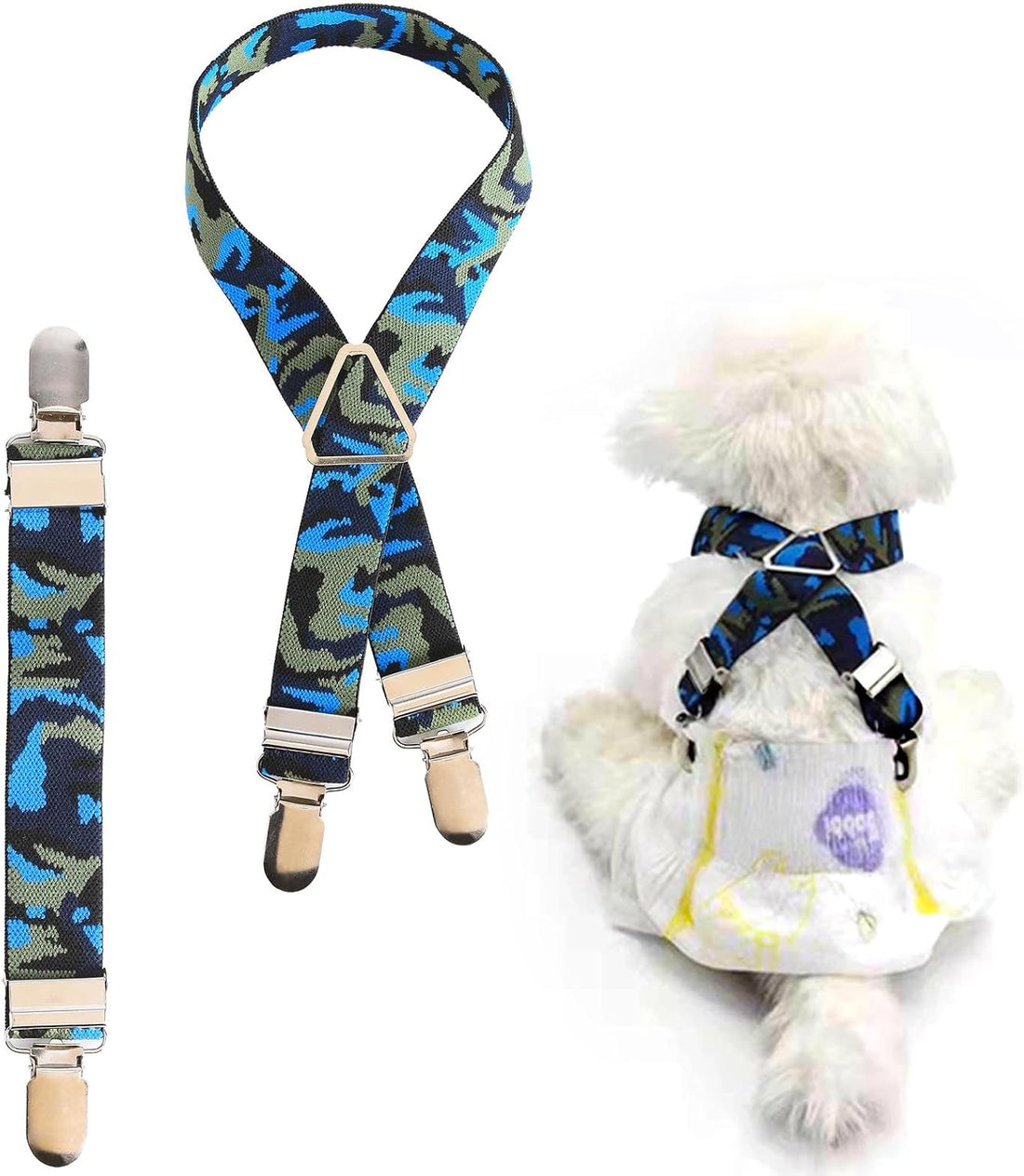 Dog Suspenders for Diaper Belly Bands Canine Harness Keep Diapers