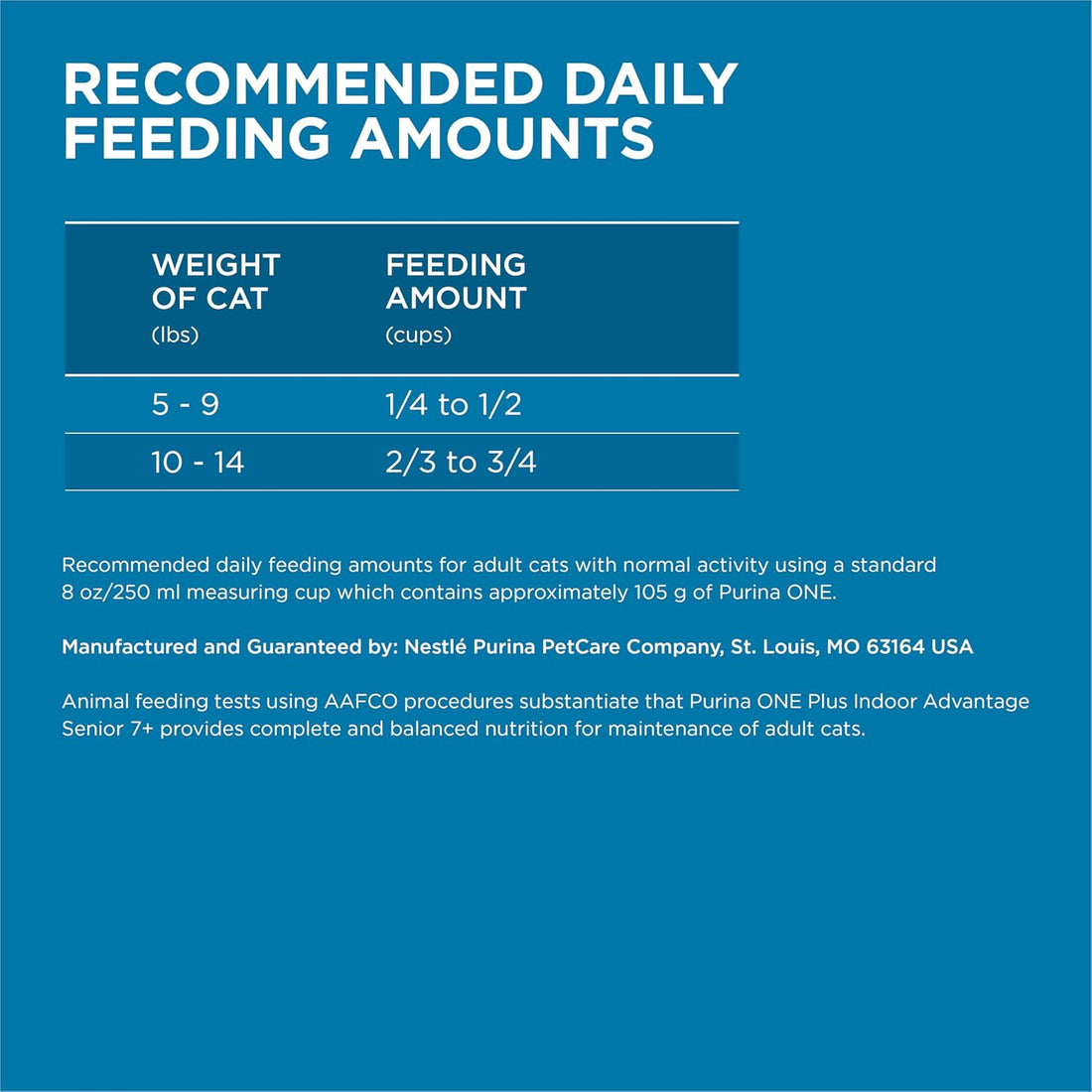 Purina ONE Indoor Advantage Senior Dry Cat Food, High Protein