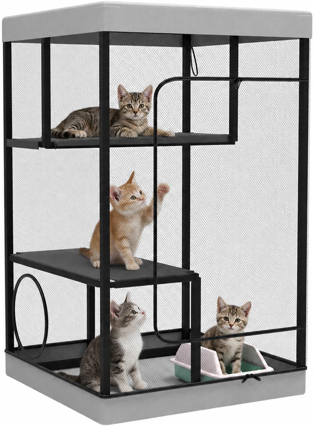 Extra Large Catio Outdoor Cat Enclosure Cat Cage 45"× 26.5" × 43.3"