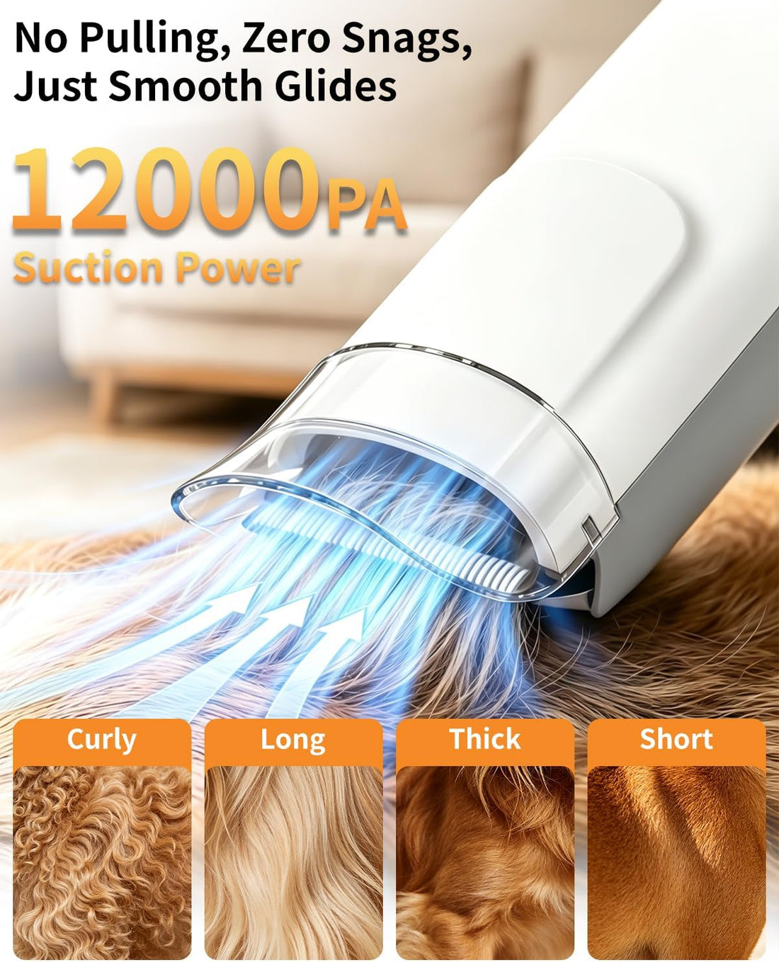 ZKSCOOL Dog Grooming Kit & Dog Grooming Vacuum with Suction