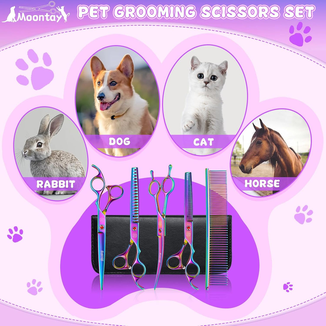Professional Dog Grooming Scissors Set