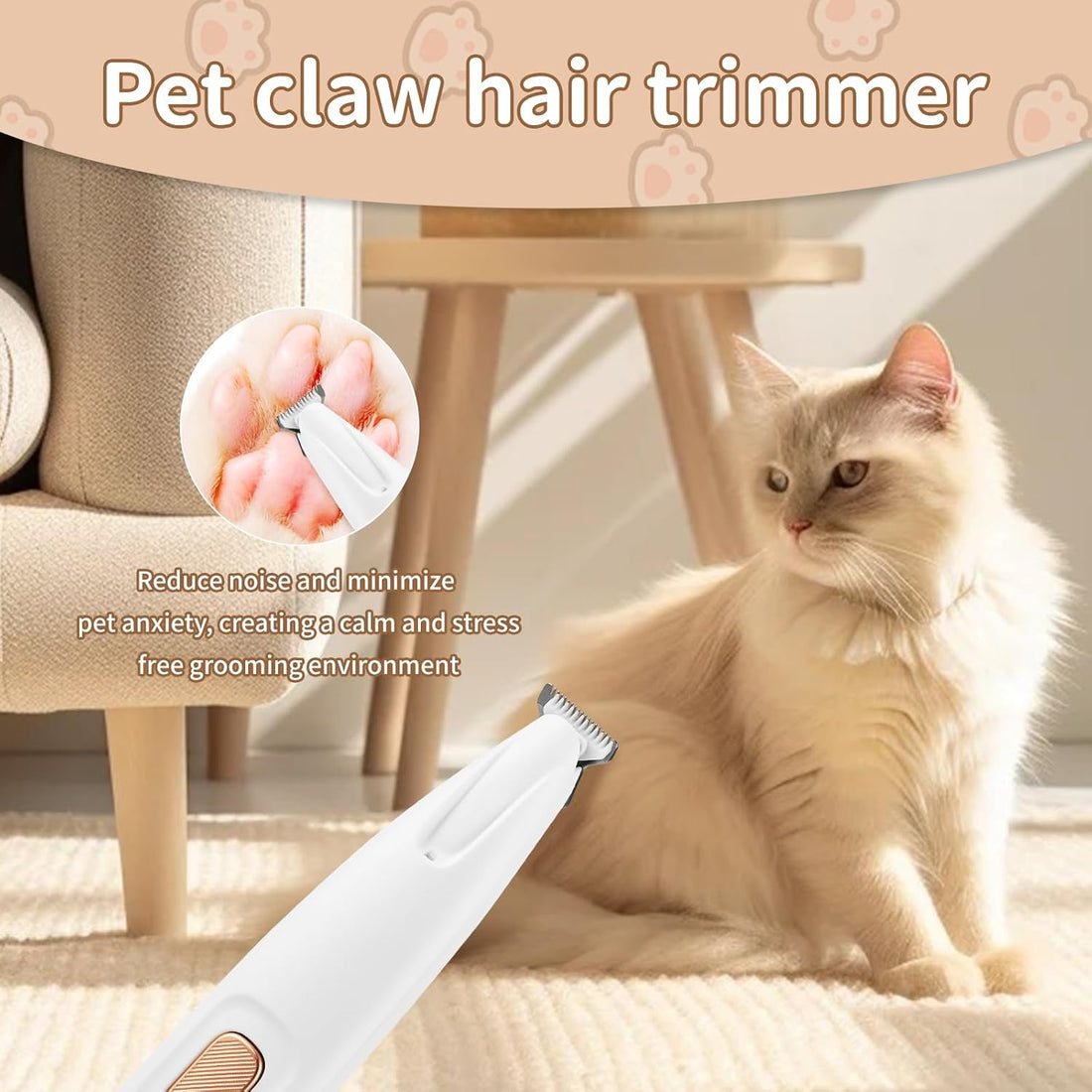 Upgraded Electric Dog Paw Trimmer, Paw Trimmers for Dog's Feet