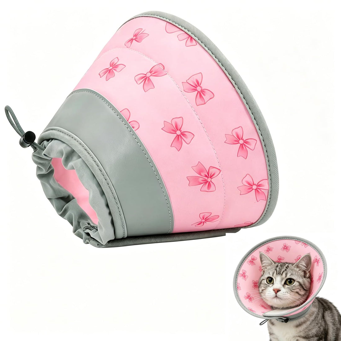 TBAMTBW Soft Cat Cone Collar Adjustable Elizabethan Recovery Collar