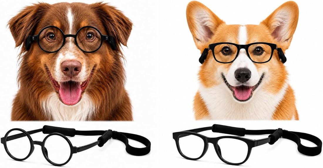 G003 Dog Pet Retro Glasses Hipster Nerd Costume Clear Lens Sunglasses