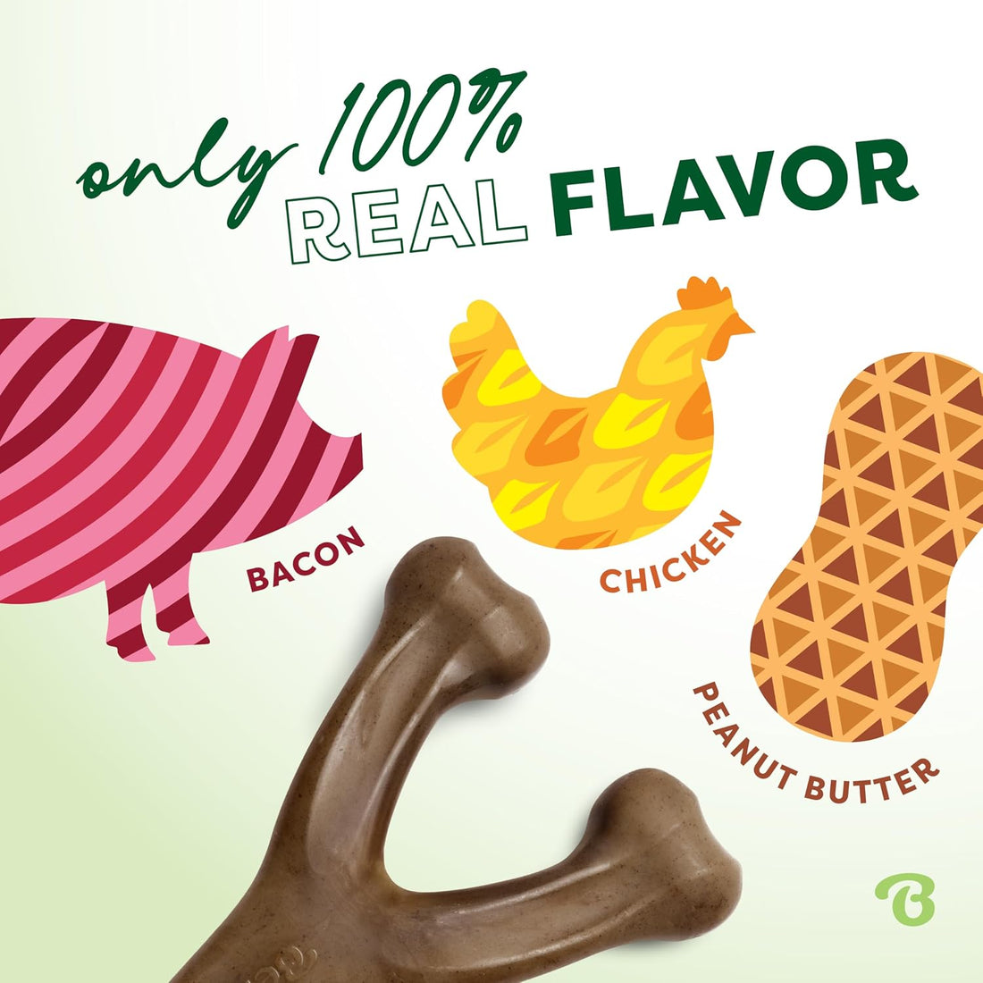 Benebone Wishbone Dog Chew Toy for Aggressive Chewers