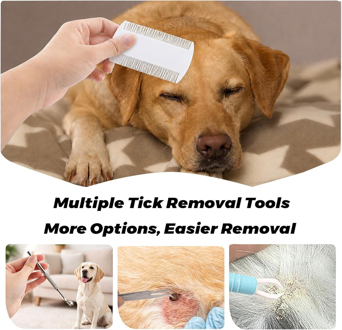 43Pcs Tick Removal Tool Set for Dogs, Cats and Pets
