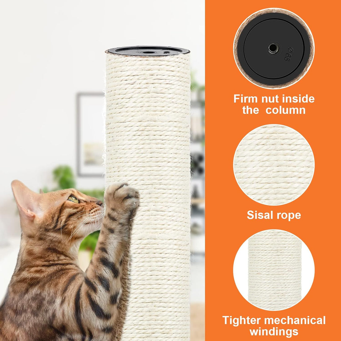 PETUOL 4 PCS M8 Cat Scratching Post Replacement