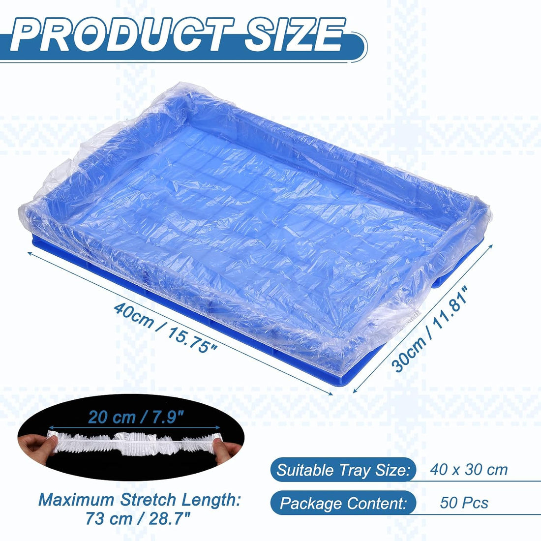 Disposable Bird Cage Liners for 16x12 Inch Pallets Tray 50 Pcs