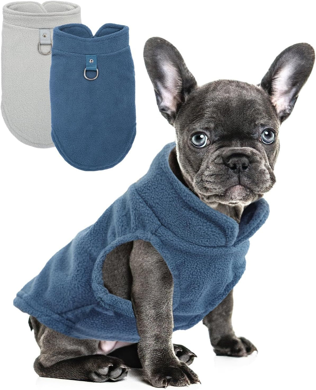2 Pieces Fleece Dog Sweater Vest Winter Warm Dog Clothes for Small