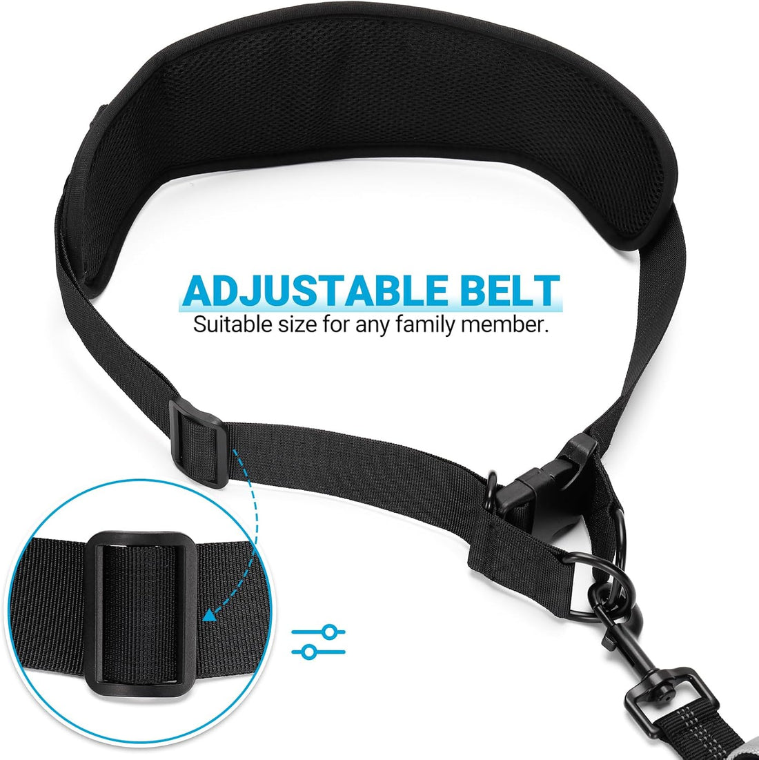 Hands Free Bungee Dog Leash for Medium to Large Dogs | Wider