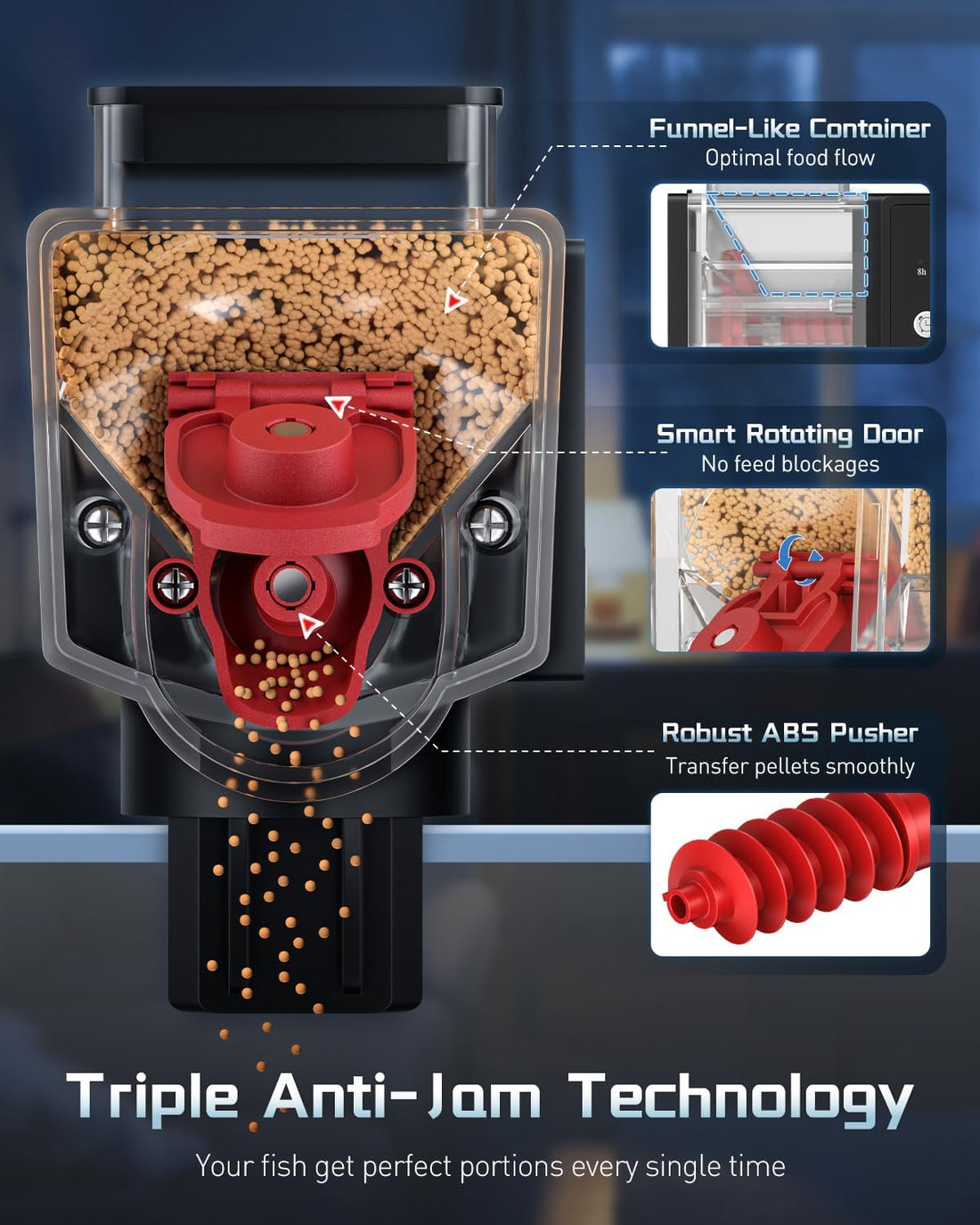 Pawfly Automatic Fish Feeder for Aquarium