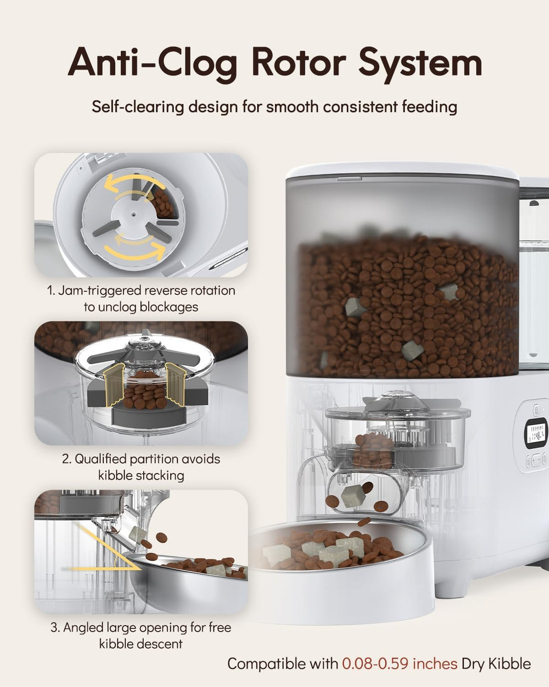 Yuposl Automatic Cat Feeder and Cat Water Dispenser