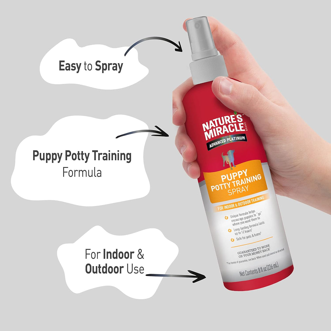 Nature's Miracle Advanced Platinum Puppy Potty Training Spray, 8 oz