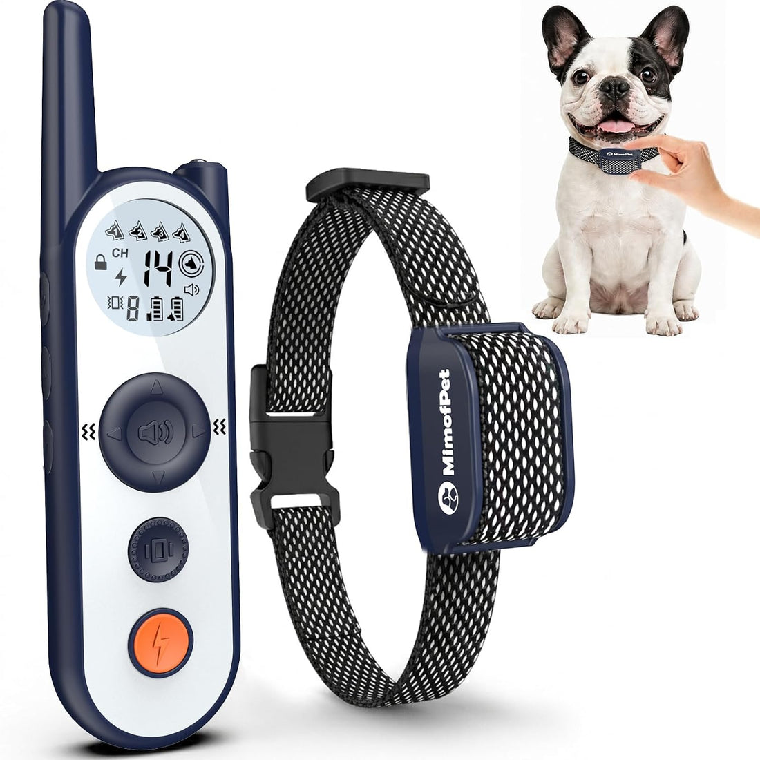 MIMOFPET Wireless Dog Fence for Small Dogs- Up to 3500ft Adjustable