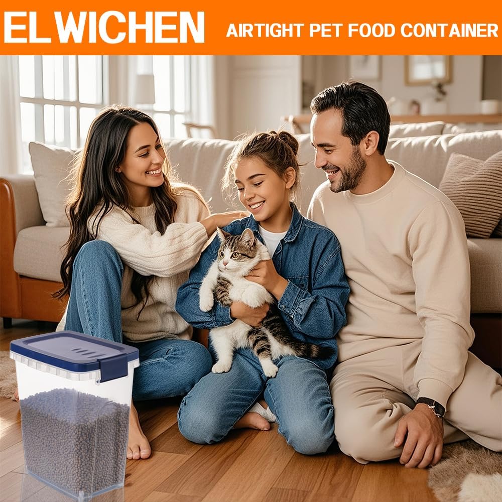 EIwichen Dog and Cat Food Storage Container with Scoop