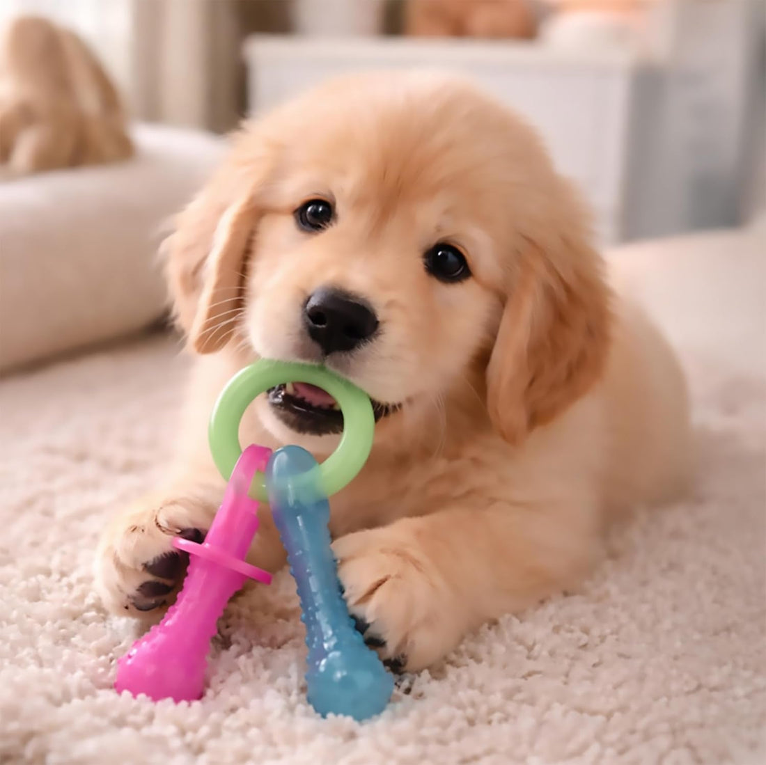 Nylabone Puppy Pacifier Chew Toy, Teething Toys for Puppies