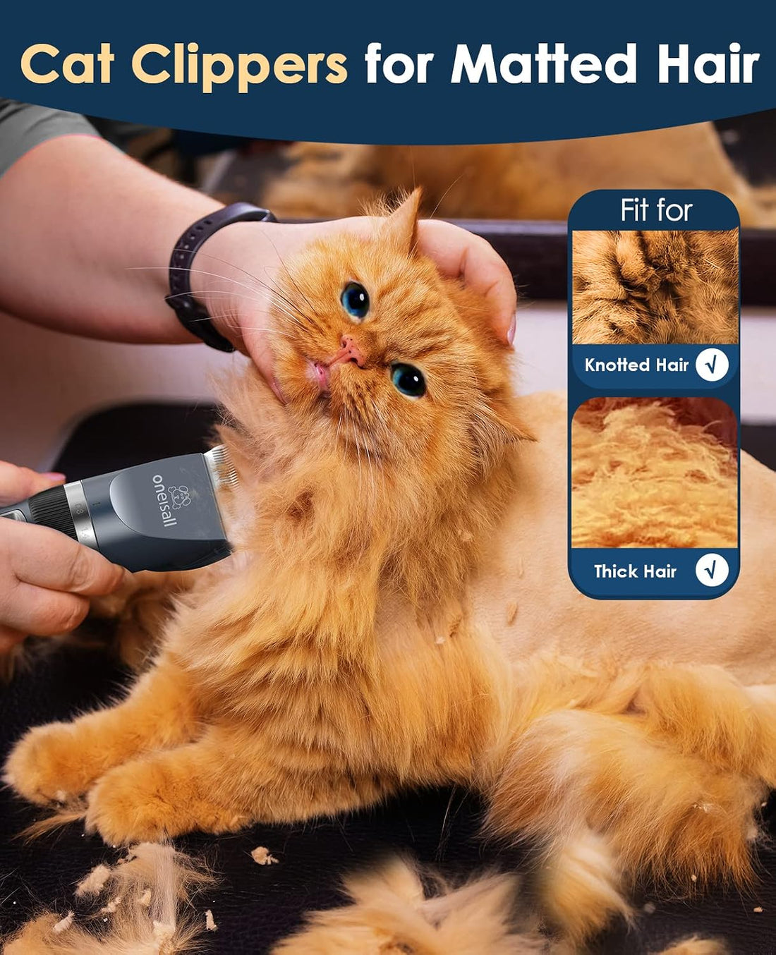 oneisall Quiet Cat Clippers Paw Trimmer